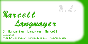 marcell langmayer business card